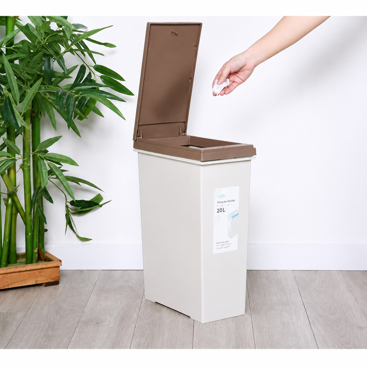 Hiro pressing type trash bin 20L