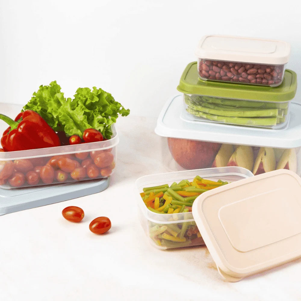 Hokkaido rectangular food storage container set 6