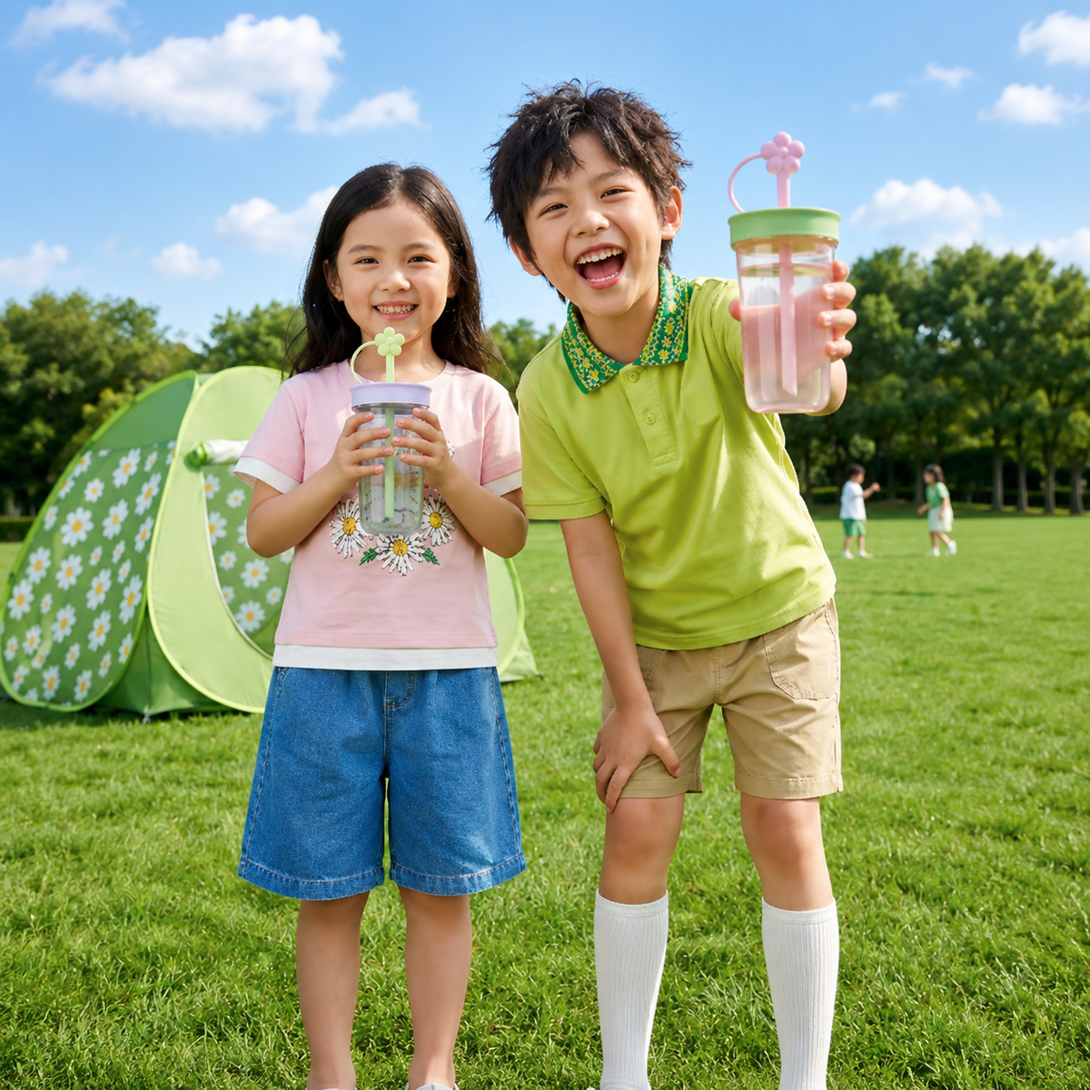 Chiba Daisy plastic cup