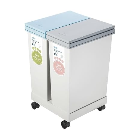 Hiro dual compartment waste sorting bin