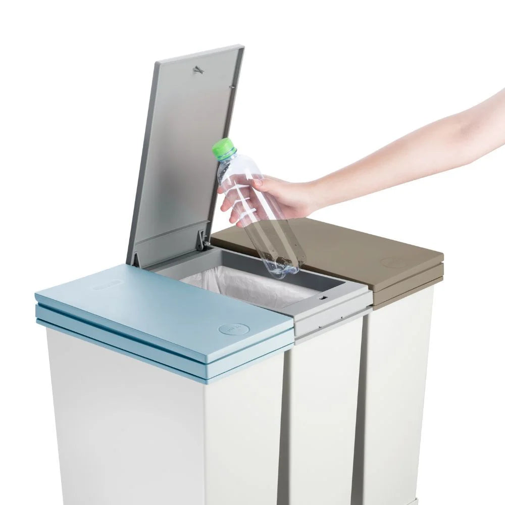 Hiro triple compartment waste sorting bin