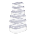 Hokkaido rectangular food storage container set 6