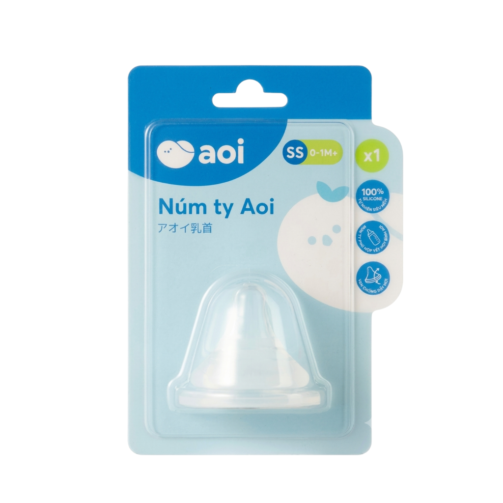 Aoi Baby Milk Bottle Nipples Single