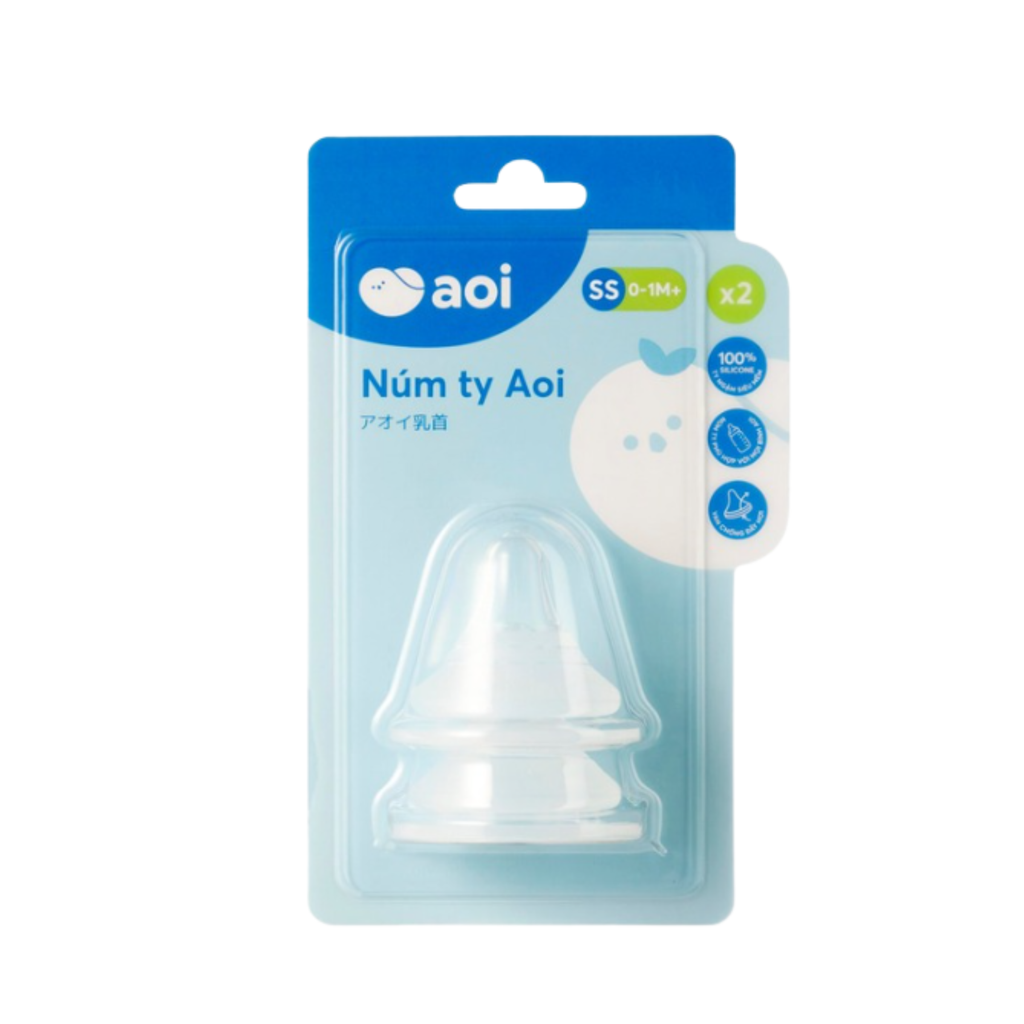 Aoi Baby Milk Bottle Nipples Double